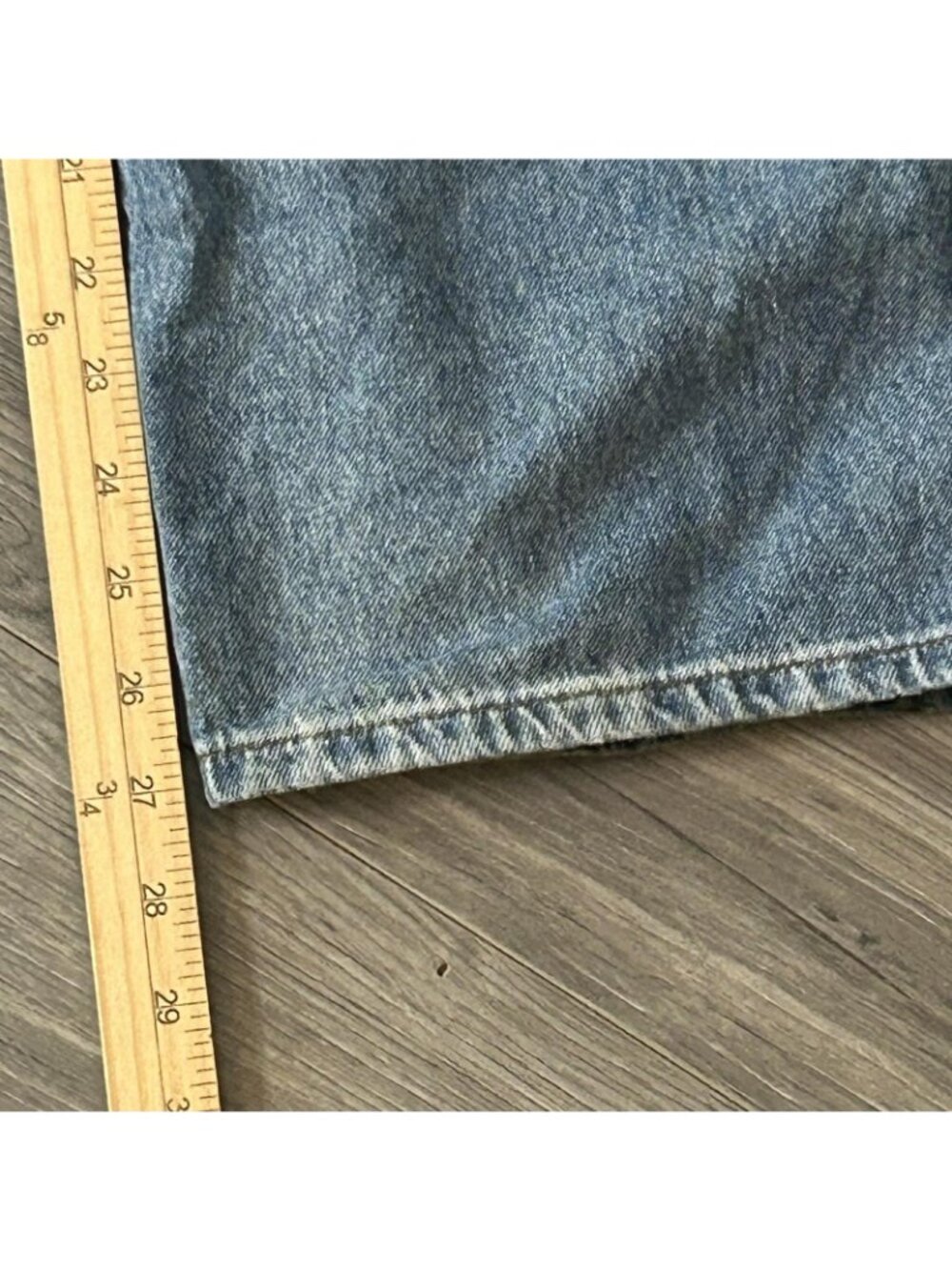 Everlane Jeans Women 30R Fits 32x27 Blue Barrel Baggy High Rise Wide Leg Organic - Picture 10 of 10